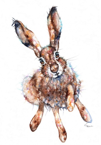 March Hare A5 Watercolour Print